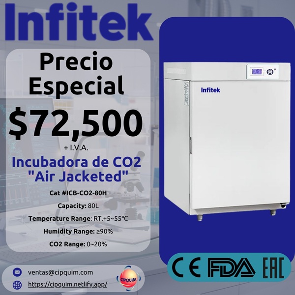 Incubadora de CO2 Air Jacketed